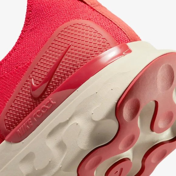 Nike React Phantom Run FK Flyknit 2 Siren Red Mens DV2145-600 Shoes NEW - Picture 5 of 8